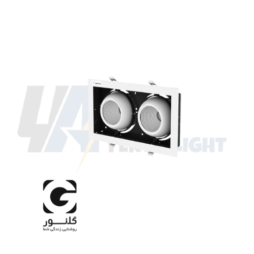 چراغ سقفی 60 وات تو کار LED گلنور مدل پیکسل 2
